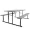 National Public Seating Rectangle Folding Picnic Table, Grey, Plastic, 8 Seats, 72 in L, 29 1/2 in H Overall Plank BMPT3072-BK02 - alternate 7